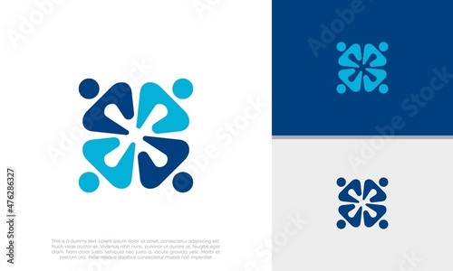 Human Resources Consulting Company, Global Community Logo.	