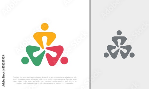 Global Community Logo Icon Elements Template. Community human Logo template vector. Community health care. Abstract Community logo. Social Networking logo designs.