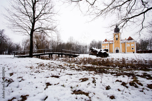 Old Lukavec castle near Velika Gorica, Croatia in winter photo
