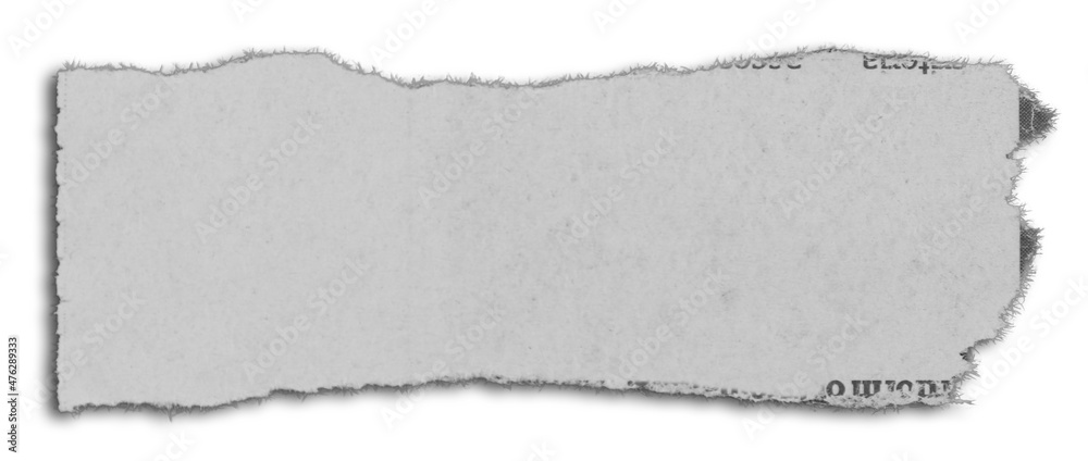 Torn paper piece isolated on white background Torn paper piece isolated on white background