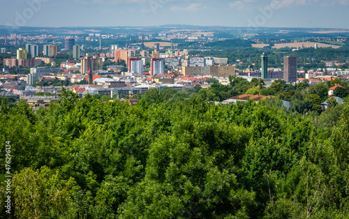 View of Ostrava from the artificial hill known as The Ema Heap