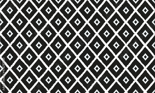 black and white seamless pattern for textile design, fashion design, fabric print design 