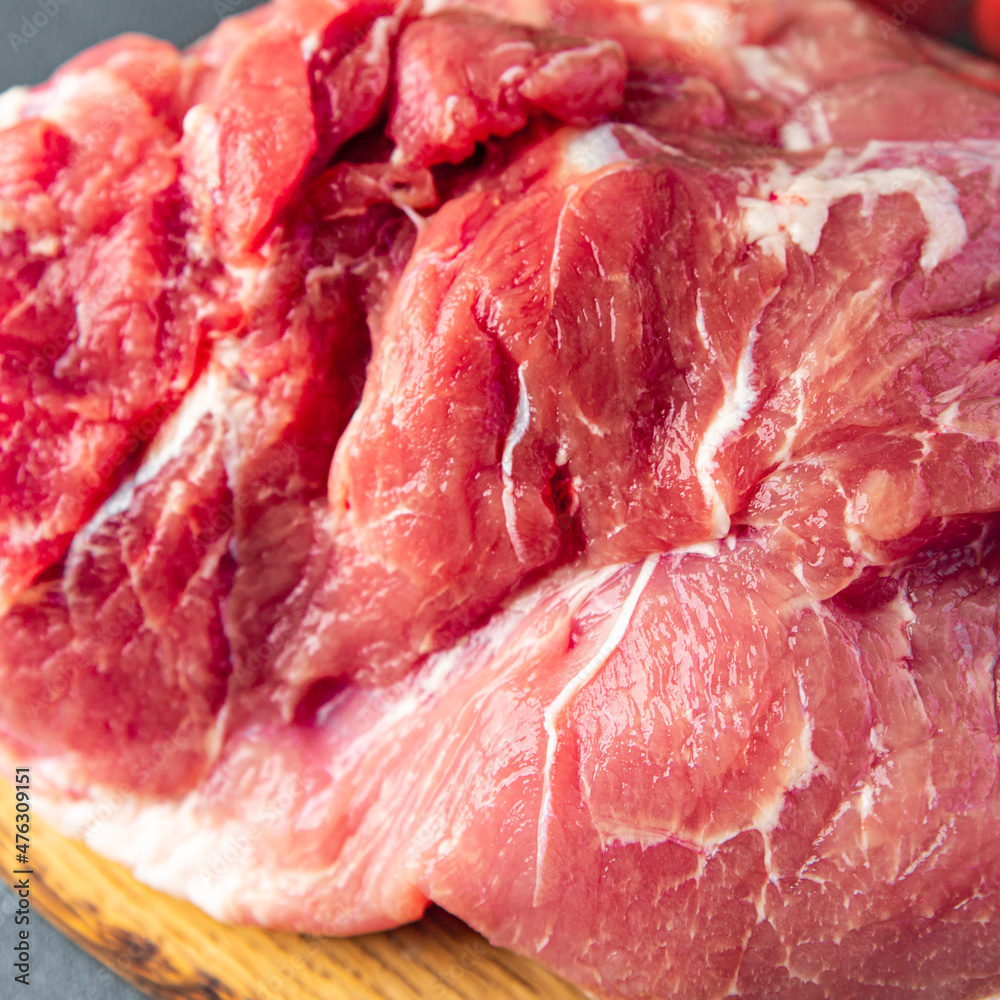 fresh pork meat food healthy meal food snack on the table copy space food background fresh pork meat food healthy meal food snack on the table copy space food background