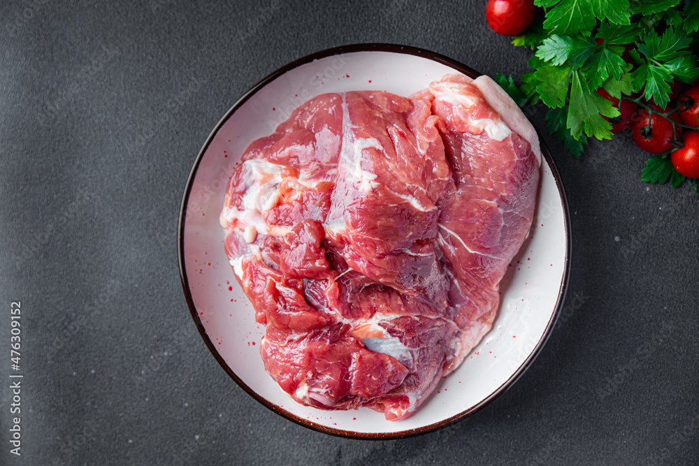 fresh pork meat food healthy meal food snack on the table copy space food background fresh pork meat food healthy meal food snack on the table copy space food background