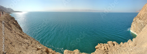 Fotografie, Obraz View of the Dead Sea from Jordan