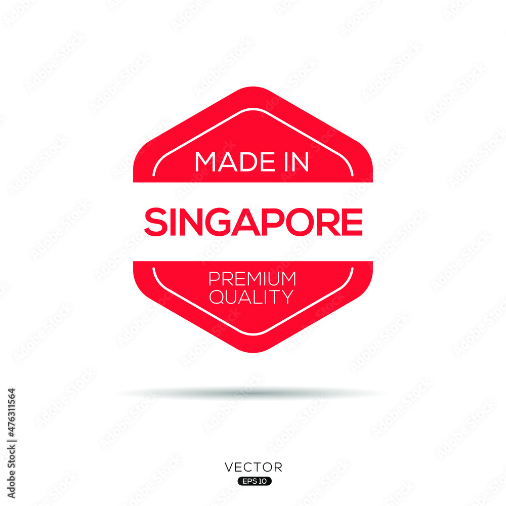 Made in Singapore, vector illustration. Stock Vector Adobe Stock