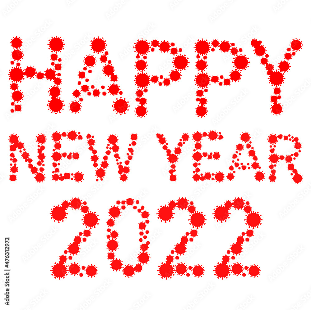 Happy New Year 2022 concept illustration Happy New Year 2022 concept illustration