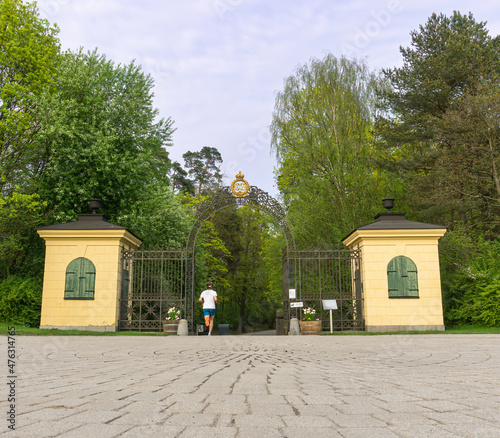 Photography Entrance at the Northern part of park in Stockholm, where castles can be found