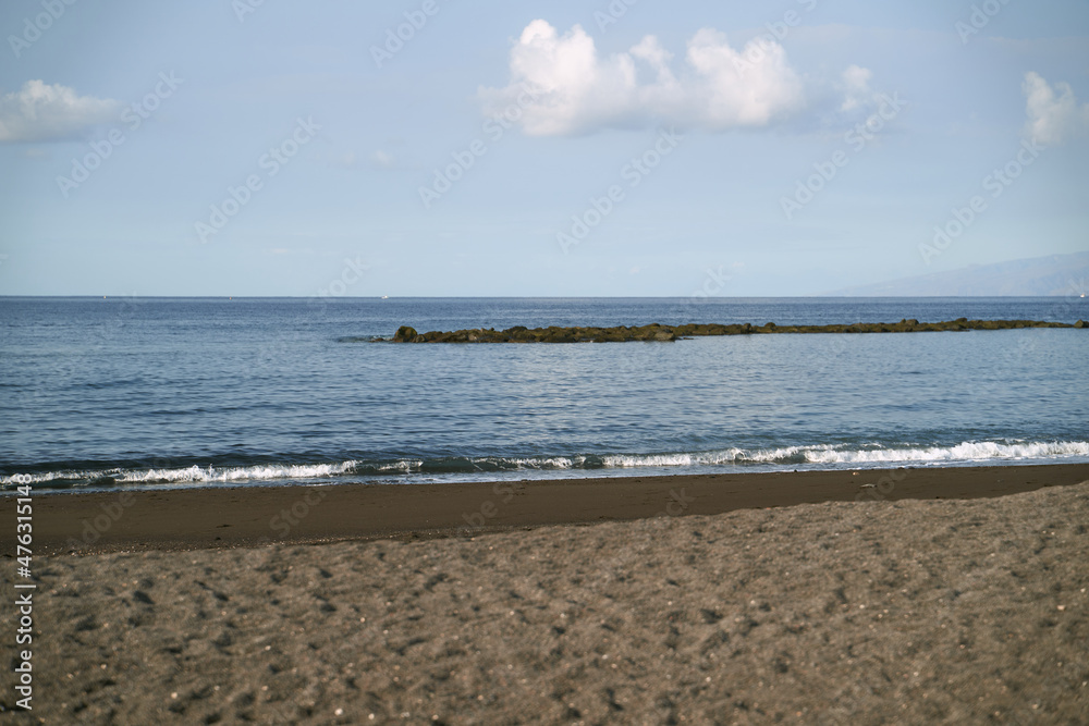 View from the shore to the sea in La Caleta, Costa Adeje, Tenerife View from the shore to the sea in La Caleta, Costa Adeje, Tenerife