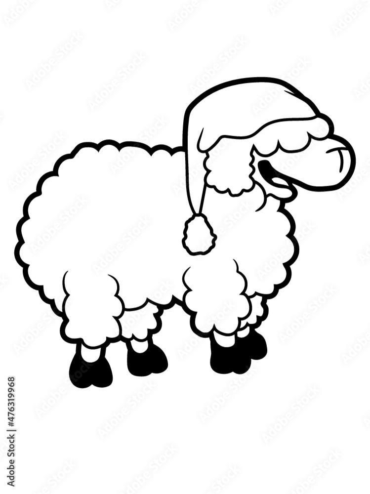 Glückliches lustiges Schaf 