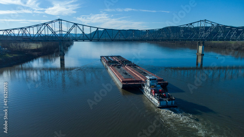Towboat on Ohio River - Portsmouth, OH
