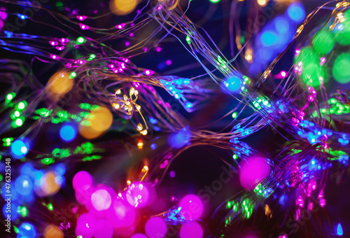 Background with colorful lights