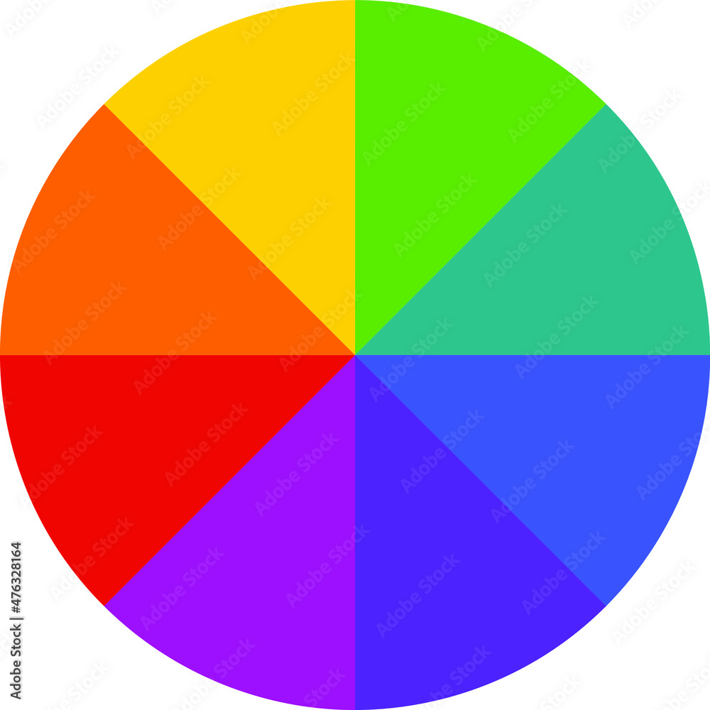 Obraz premium Hallow color wheel or color picker circle vector icon for drawing