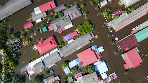 Wallpaper Mural AERIAL TOP DOWN FOOTAGE OF MALAYSIA AFTERMATH BIGGEST FLOOD COVERING MAJOR AREA IN SELANGOR AND KLANG VALLEY. IT SIDE IMPACT FROM THE RAI TYPHOON. Torontodigital.ca