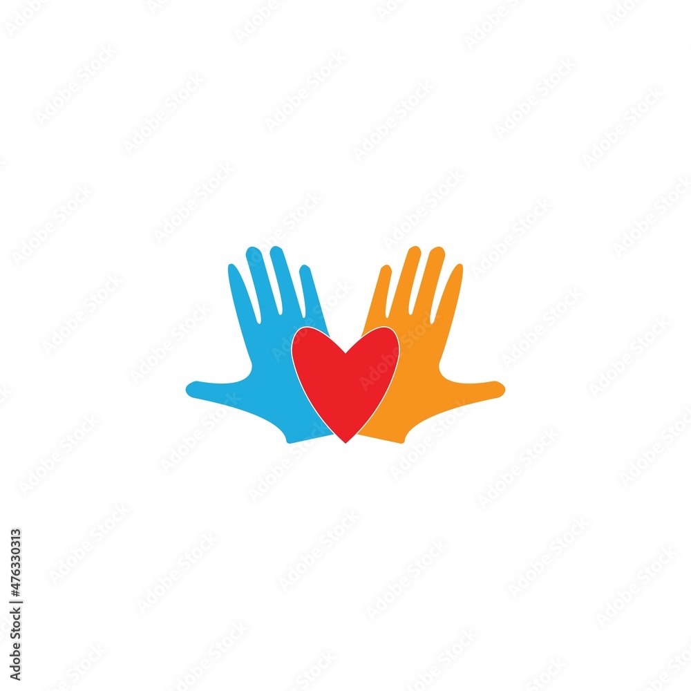 Hand care logo template vector design Hand care logo template vector design