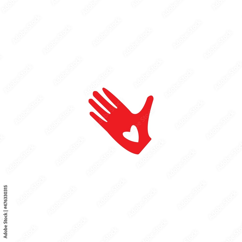 Hand care logo template vector design Hand care logo template vector design
