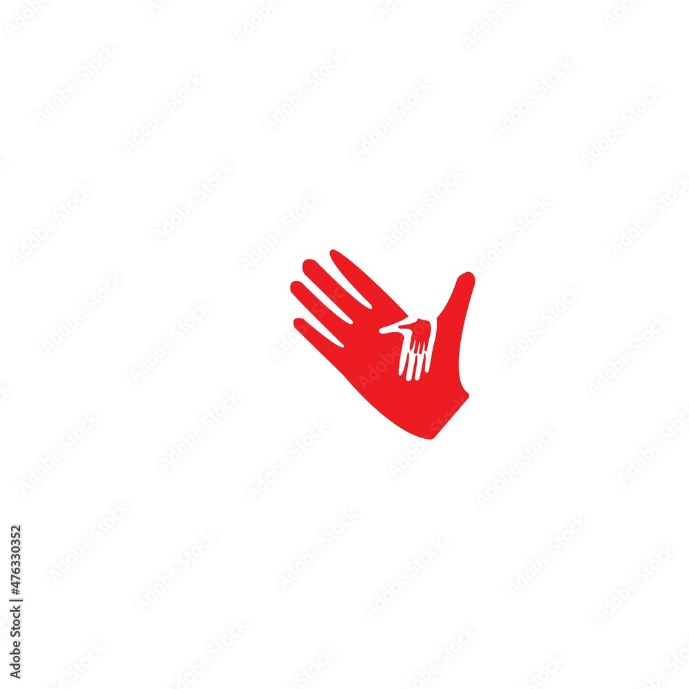 Hand care logo template vector design Hand care logo template vector design