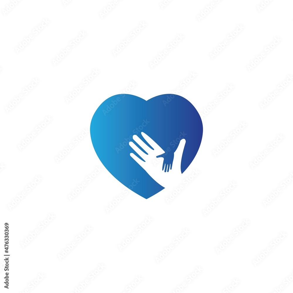 Hand care logo template vector design Hand care logo template vector design