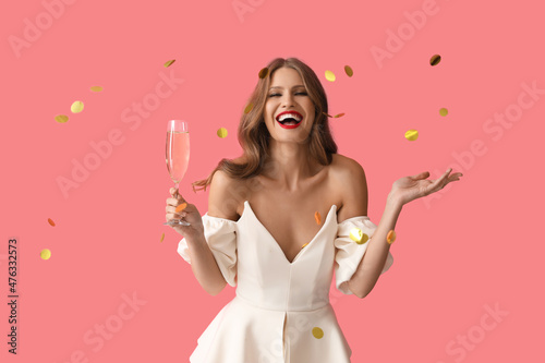 Beautiful young woman with ...