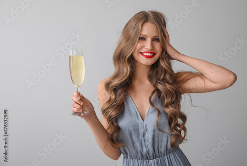 Beautiful young woman with ...