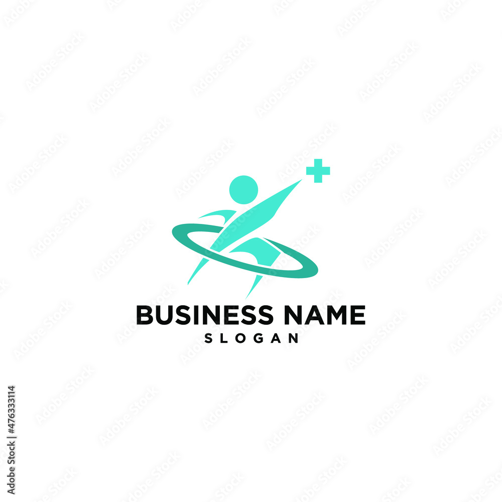 Abstarct Human Medicine Logo Vector Simple Modern Abstarct Human Medicine Logo Vector Simple Modern