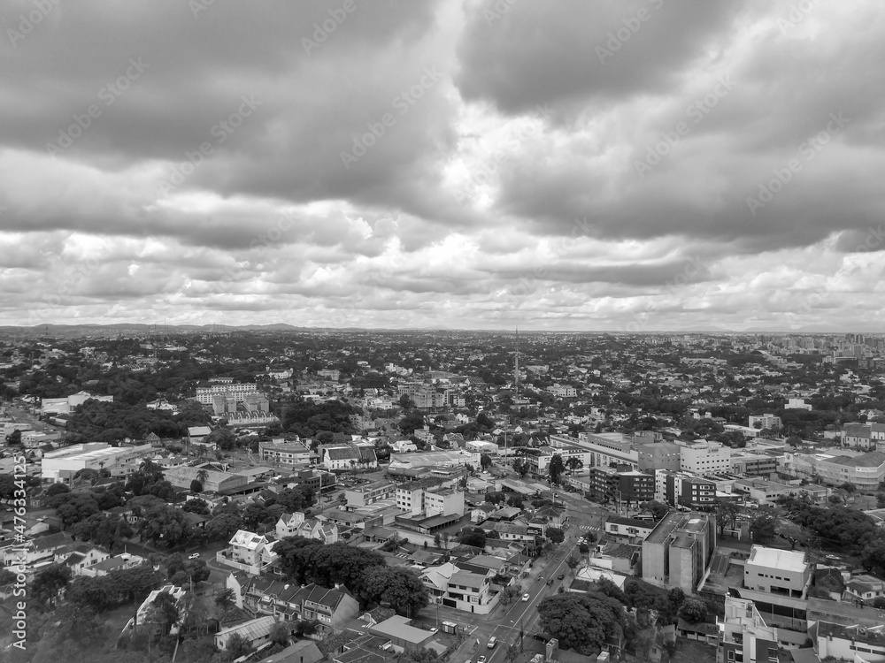 clouds over the city