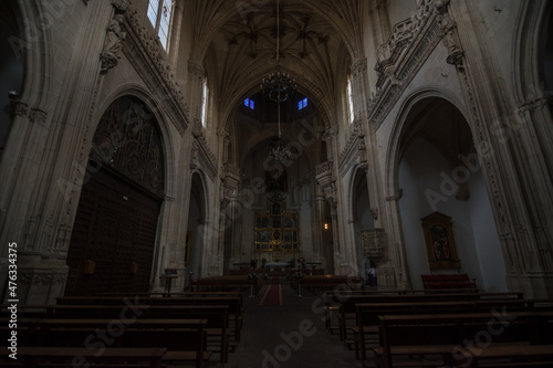 Toledo  Spain  October 2019 - inner view of The Church of San Idelfonso   also known as the Jesuit church