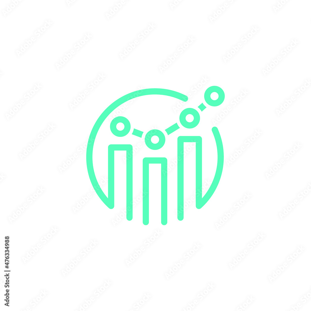Financial Advisor Graph Accounting Simple Modern Logo Design Financial Advisor Graph Accounting Simple Modern Logo Design