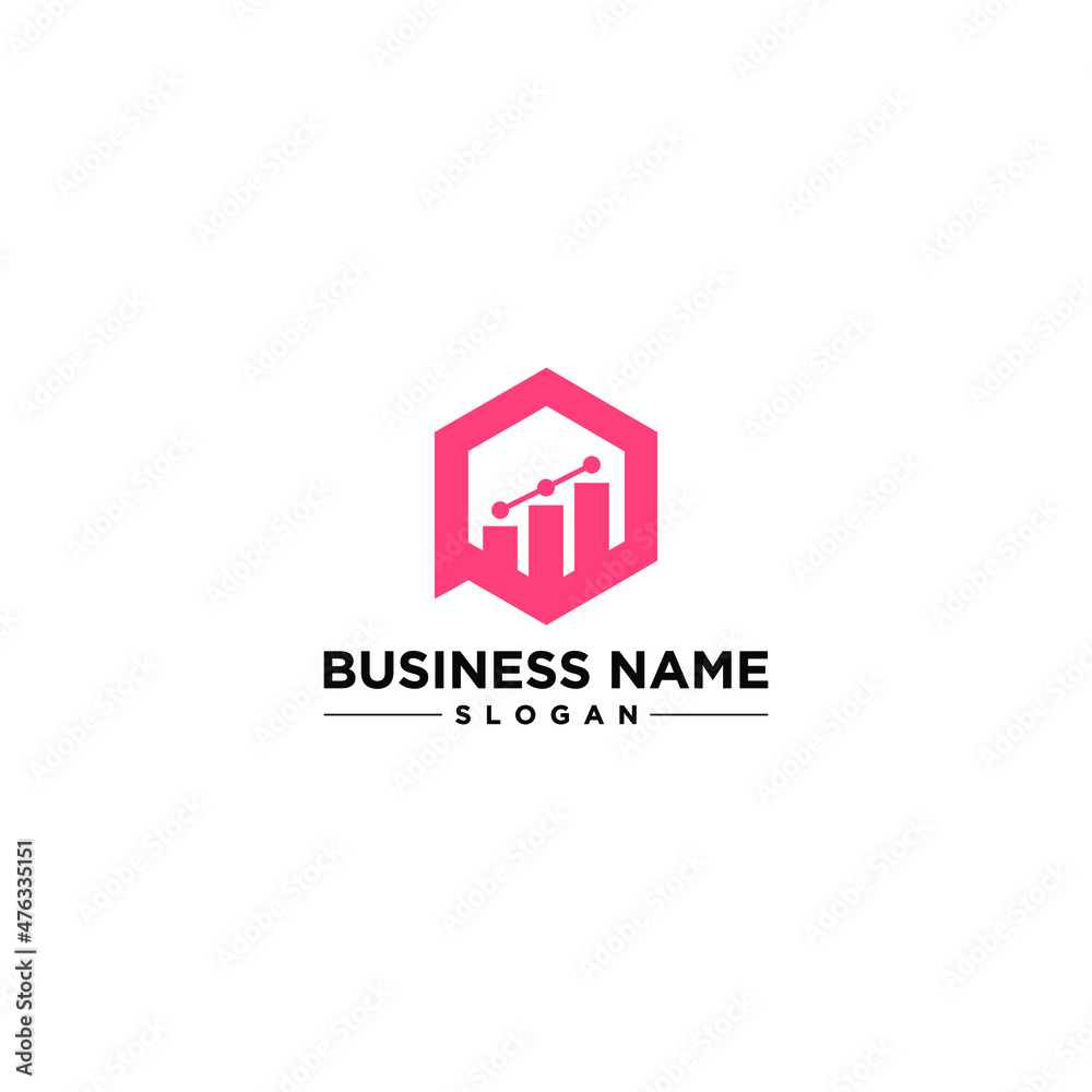 R Letter Graph SImple Modern Design Logo Vector and Stock Images R Letter Graph SImple Modern Design Logo Vector and Stock Images
