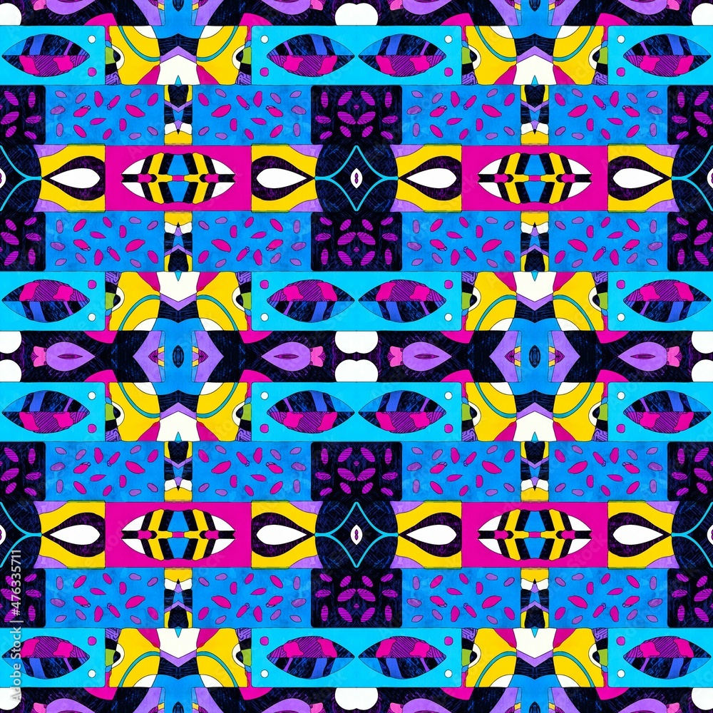 Abstract beautiful geometric seamless pattern