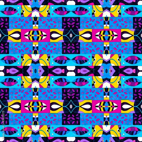 Abstract beautiful geometric seamless pattern