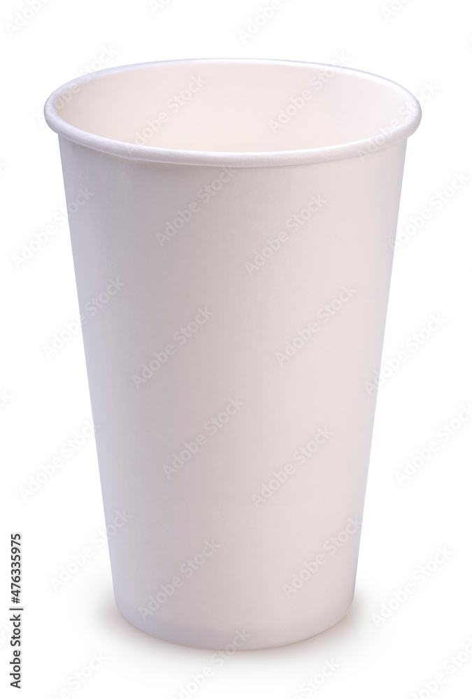 Paper cup isolated on white background, Paper cup on white background, With clipping path. Paper cup isolated on white background, Paper cup on white background, With clipping path.