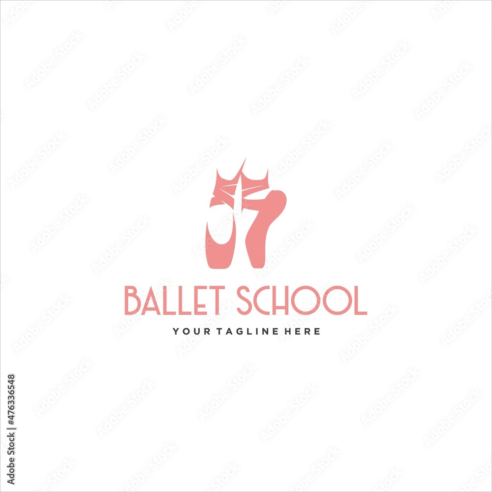Ballet Ballerina Shoes Logo Design Vector Image Ballet Ballerina Shoes Logo Design Vector Image