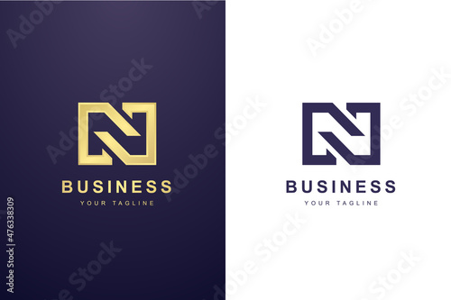 Initial Letter N Logo For Business or Media Company.