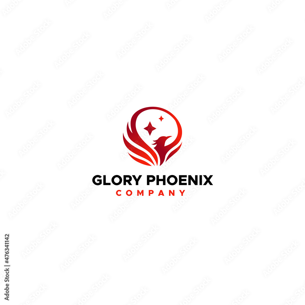 Modern design Glory Phoenix Company logo design