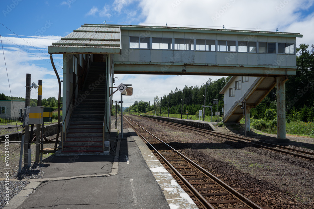 Naklejka premium 駅の風景