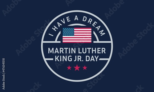 United States of America Martin Luther King Jr. Day Background Design. photo