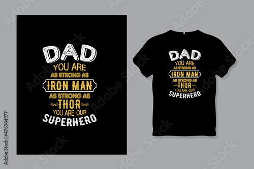 Dad Father T Shirt Design Template