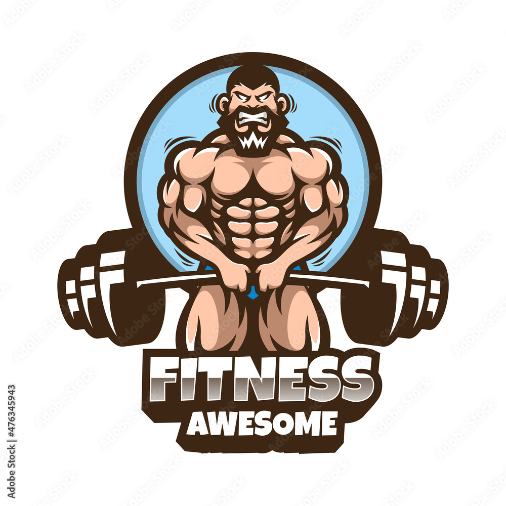 Illustration vector graphic of Gym, good for logo design Illustration vector graphic of Gym, good for logo design