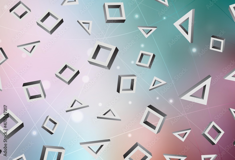 Light Green, Red vector template with rhombus. Light Green, Red vector template with rhombus.