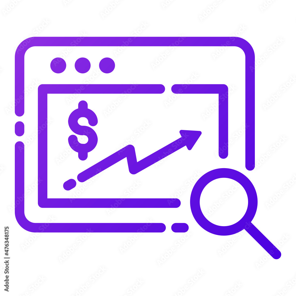 online analysis icon illustration online analysis icon illustration