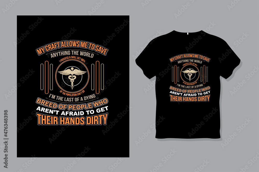 Medical T Shirt Design Template Stock Vector Adobe Stock