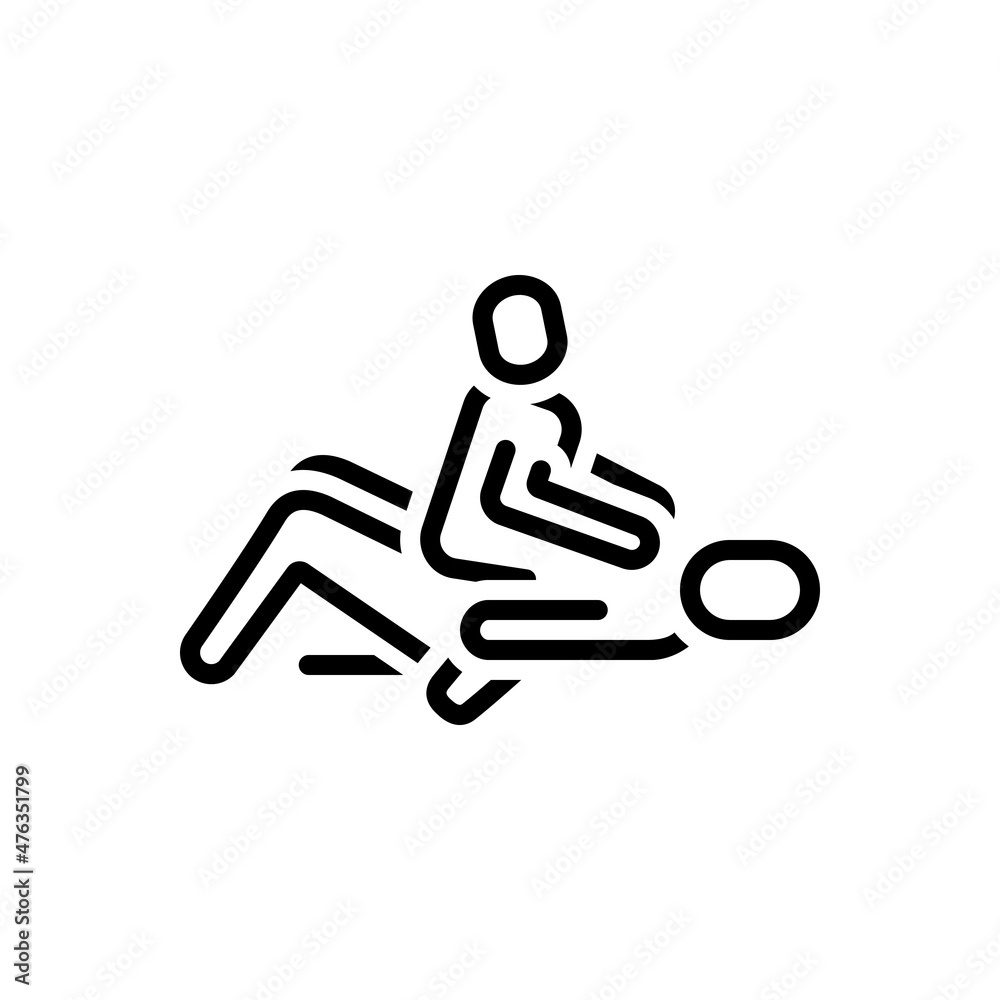 Black line icon for orgasm Black line icon for orgasm