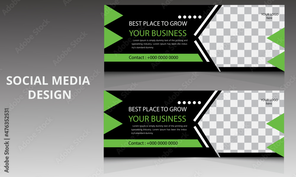 Fototapeta premium Creative social Media poster design,Vector illustration Design Template