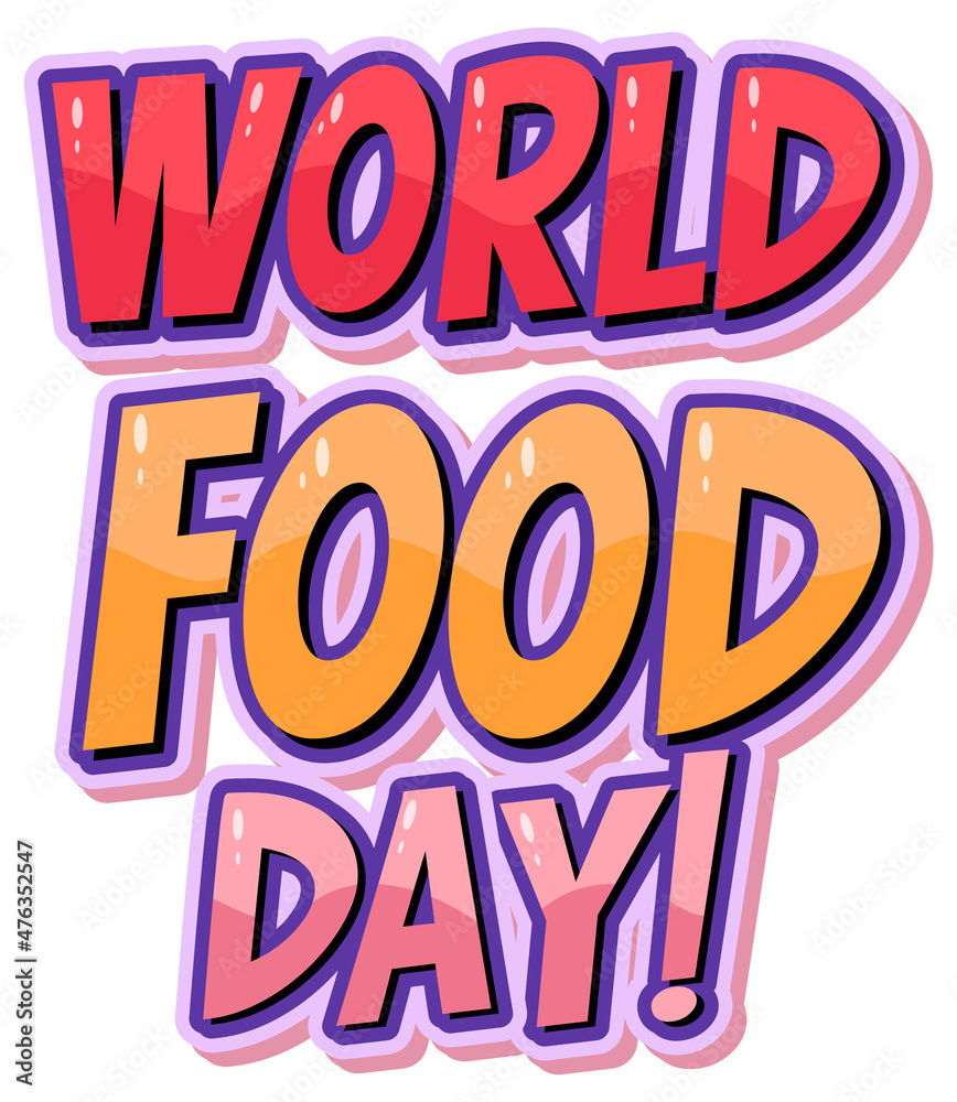 World food day word banner design World food day word banner design