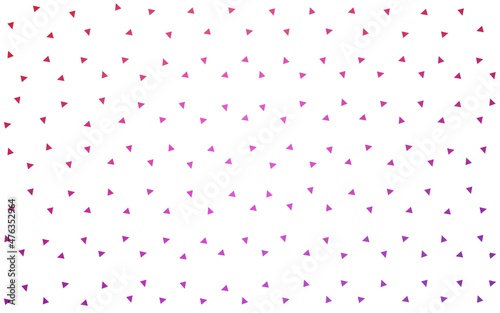 Light Purple  Pink vector pattern with colored triangles on white background.