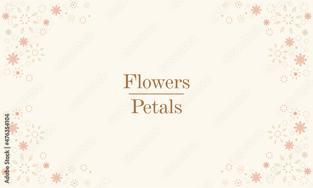 Obraz premium flat beautiful flowers petals background