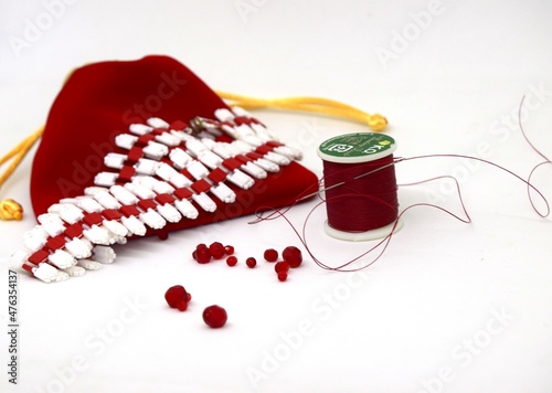 knitting needles and yarn