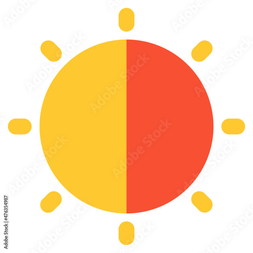 contrast icon illustration