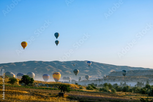 Cappadocia background photo. Activities of Cappadocia. Hot air balloons